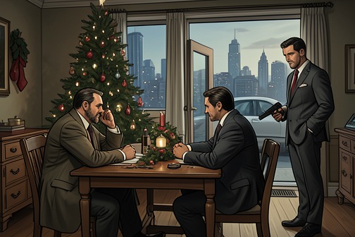 Assassinations of Calabrese and Bellavia from "The Power of the Dog". The Assassinations of Calabrese and Bellavia are a planned double killing in New York City’s underworld, carried out by Sean Callan on Sal Scachi’s behalf.