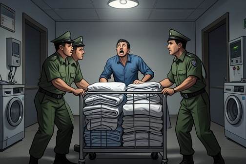 Miguel Ángel Barrera's prison escape from "The Power of the Dog". Miguel Ángel Barrera’s escape from Almoloya prison is accomplished not through a break in the walls but through an ordinary laundry cart.