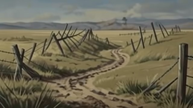 Farmers Change the Range from "The Power of the Dog". Farmers Change the Range Fences Across the Land Dryland farmers’ fences force the cattle trail to zigzag.