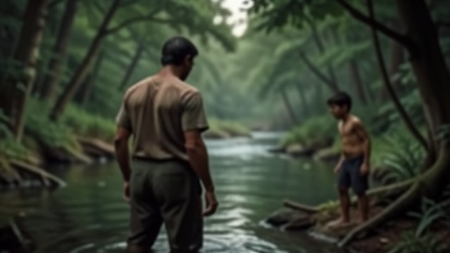 The Hidden Bathing Place from "The Power of the Dog". The Hidden Bathing Place A Private Space Invaded Peter discovers Phil bathing in the secluded creekside hollow.