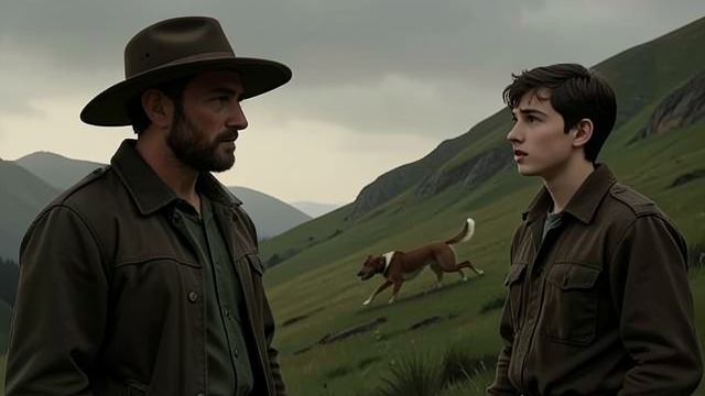 A Shared Sight from "The Power of the Dog". A Shared Sight The Dog on the Hill Bronco Henry first sees the running dog in the shape of the landscape and teaches Phil to look for it.
