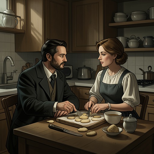 George and Rose’s Growing Marriage from "The Power of the Dog". This flow traces the gradual intimacy that lets George and Rose build a bond despite the hostile household around them.