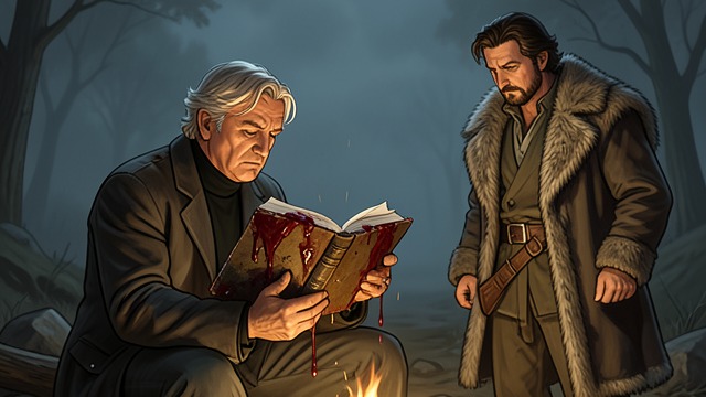Faith and the Expedition from "Butcher's Crossing". Faith and the Expedition A damaged Bible as anchor Hoge carries a battered Bible marked by bison blood and worries that the stain may be sacrilegious.