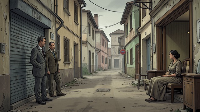 A Nearly Empty Return from "Butcher's Crossing". Familiar Buildings Without Business A changed townscape When Miller, Will Andrews, and Charley Hoge return, they find J.D.