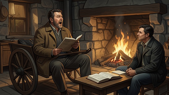 Scripture on the Trail from "Butcher's Crossing". A Traveling Ritual Faith beside routine As the expedition crosses the plains, Charley Hoge drives the wagon, sings hymns, and reads from his battered Bible at…