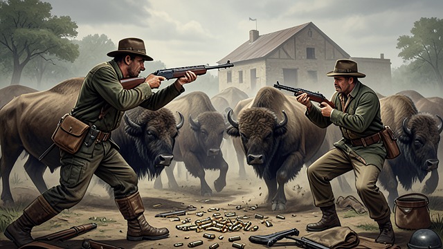 The Herd Held in a Circle from "Butcher's Crossing". The Herd Held in a Circle A New Scale of Killing Miller shoots from a fixed position, repeatedly striking animals as the herd circles in confusion after losing…