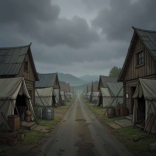Butcher’s Crossing Loses Its Purpose from "Butcher's Crossing". This flow traces the settlement’s shift from a growing hide-trading outpost to a place emptied by market change, abandonment, and the destruction of the trade…