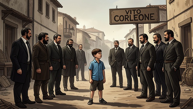 Exiled Child from "The Godfather". Exiled Child Family Bloodshed Vito Andolini loses his father to local violence and becomes a target himself.