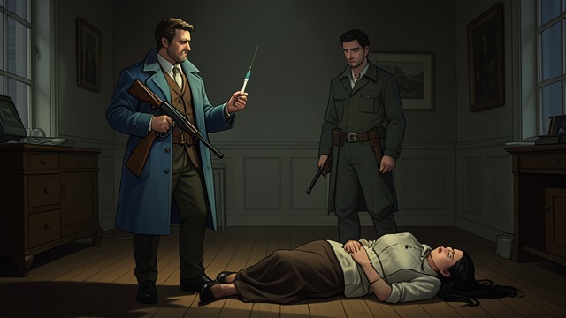 Liver at the Door from "Made for Love". Liver at the Door A threat interrupted Liver appears with a rifle and points it at Jasper, who is holding the injection meant to deactivate Hazel’s chip.