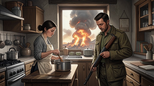 Shellbound Household from "The King in Yellow". Shellbound Household Jack Trent and Sylvia Trent endure shellfire in their room on Street of the First Shell.