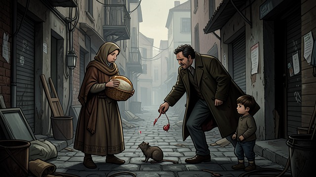 Ration Economy from "The King in Yellow". Ration Economy Artists barter, steal, and share scarce food across Paris.
