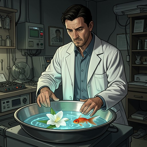 The Petrification Experiment from "The King in Yellow". This flow follows Boris Yvain's scientific-artistic discovery from playful experiment to a catastrophe that temporarily erases death.