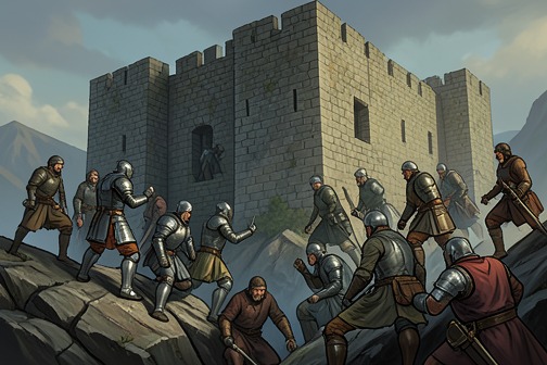 Siege of Wark Castle (1385) from "The Last Duel". The Siege of Wark Castle (1385) was a costly assault in the French campaign into England: the attackers overcame a strongly defended fortress, only to destroy…