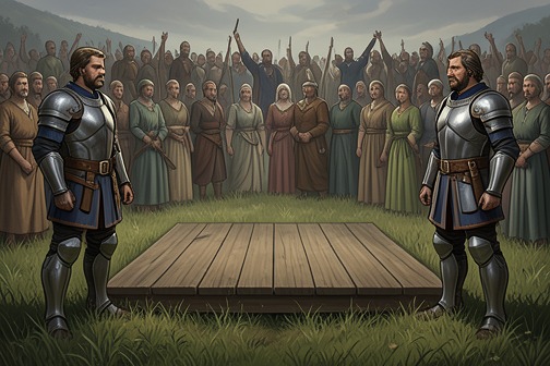 Carrouges–Le Gris judicial duel from "The Last Duel". The Carrouges–Le Gris judicial duel, fought in Paris on 29 December 1386, was the final judicial combat authorized by the Parlement of Paris.
