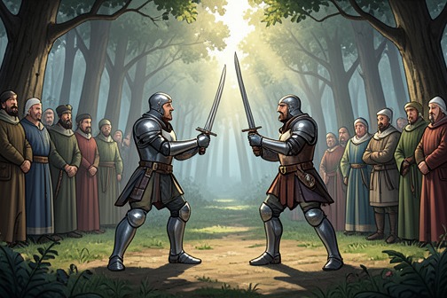 Trial by combat of Jean de Carrouges and Jacques Le Gris from "The Last Duel". The Trial by combat of Jean de Carrouges and Jacques Le Gris was both a legal appeal and a public test of competing oaths.