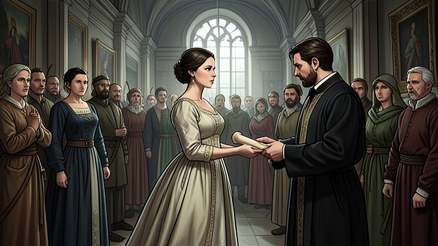 A Public Trial from "The Last Duel". A Public Trial Credibility on display The Parlement repeatedly questions Marguerite while Le Gris submits a written defense.