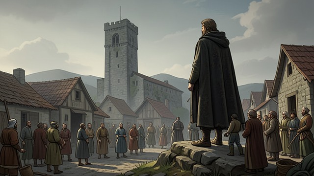 The King Watches from "The Last Duel". The King Watches Court attention Charles VI follows the case and later postpones the duel so he can attend.