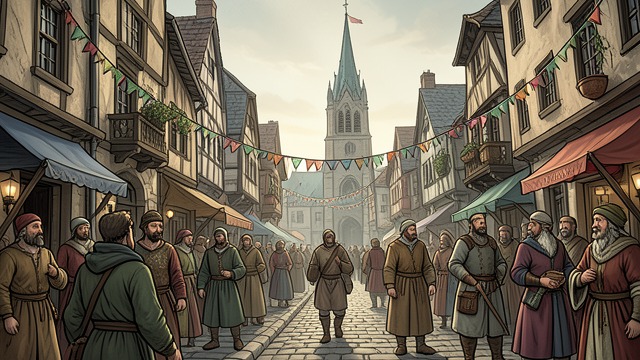 A City Awaits from "The Last Duel". A City Awaits News travels Reports of the duel draw spectators to Paris from Normandy and farther away.