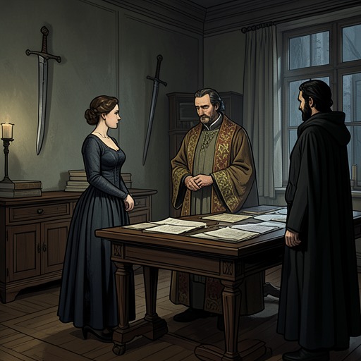 The Rape Case and the Duel from "The Last Duel". The central legal and personal crisis moves from Marguerite’s accusation through failed local justice, royal inquiry, and the fatal combat that settles the…