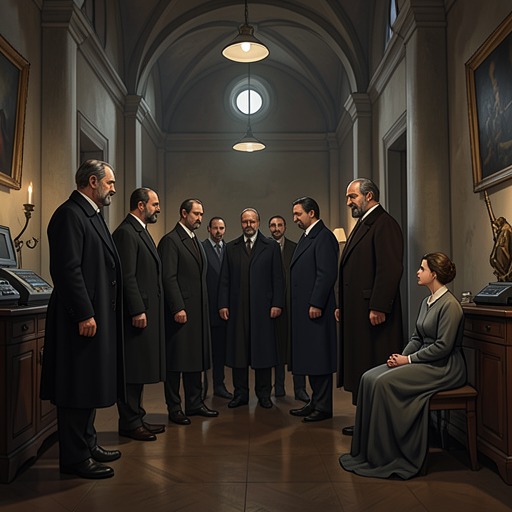 The Inquiry’s Unseen Witnesses from "The Last Duel". The case expands beyond the principals as servants, relatives, and officials are summoned, questioned, or placed under suspicion without resolving the evidence.