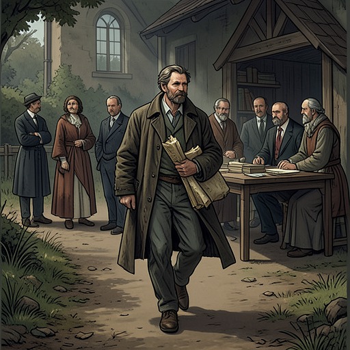 The Journey from Normandy to Paris from "The Last Duel". Jean’s repeated journeys connect local hardship to central authority, as he carries personal grievances from a provincial court to the royal capital.
