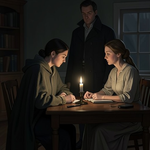 Marguerite and Nicole from "The Last Duel". The tense household relationship places Marguerite within a family whose expectations, resentments, and absences shape the setting of her accusation.