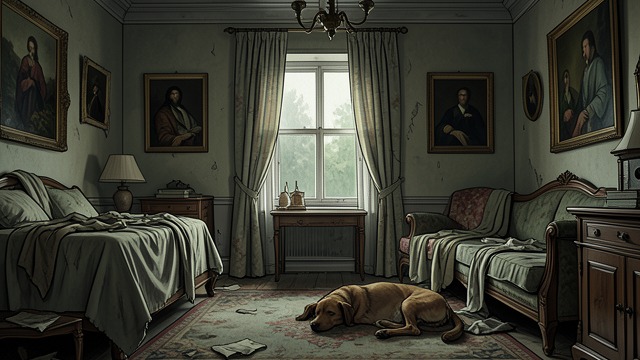 The Emptying Villa from "The Leopard". The Emptying Villa Objects outlive their use Concetta sees the family’s chapel, old linens, portraits, and dead dog as remnants whose meanings have become…