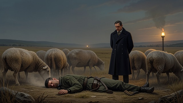 The Dead Soldier and the Lambs from "The Leopard". The Dead Soldier and the Lambs Death without ceremony The Prince remembers a mutilated soldier whose death receives only a brief religious commemoration.