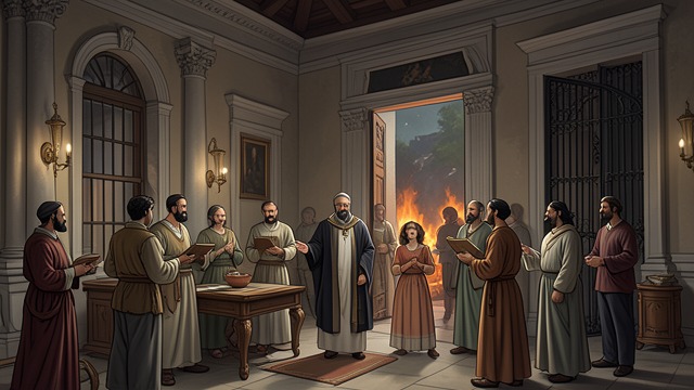 A Kingdom Under Strain from "The Leopard". A Kingdom Under Strain The old order At Villa Salina, prayer, family ceremony, and inherited authority preserve the appearance of settled rule.