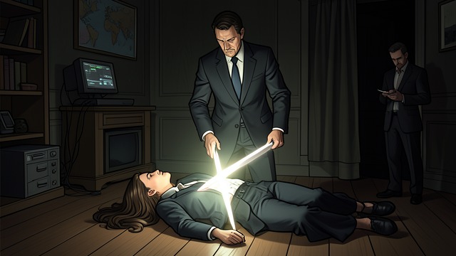 Violence as Negotiation from "The Portable Door". Violence as Negotiation A Lethal Bargain Humphrey Wells appears to cut a woman in half during a business dispute, using her apparent death to force a…