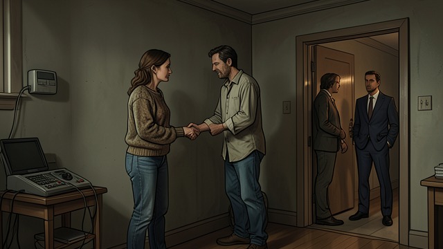 Unexpected Rescuers from "The Portable Door". Unexpected Rescuers A New Arrival Paul Carpenter and Sophie Pettingell find the trapped clerks through the portable door.