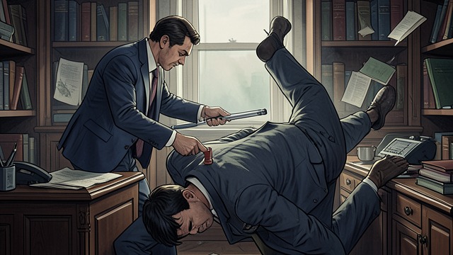 The Stapler Defense from "The Portable Door". The Stapler Defense Improvised Resistance Paul reaches for the long stapler and uses it to strike and staple a larger goblin. He has no training, only urgency.