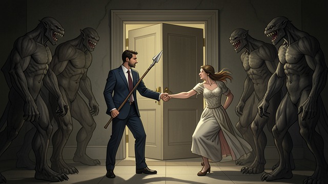A Violent Revelation from "The Portable Door". A Violent Revelation Goblins in Reception Goblins break into the office after closing.