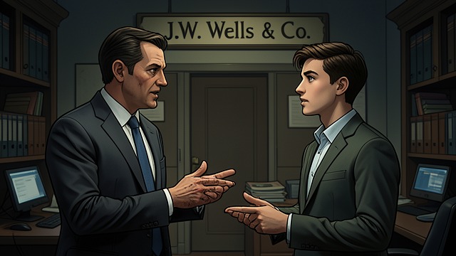 The Firm’s Purpose from "The Portable Door". The Firm’s Purpose A Supernatural Consultancy Dennis Tanner reveals that J.W. Wells & Co.