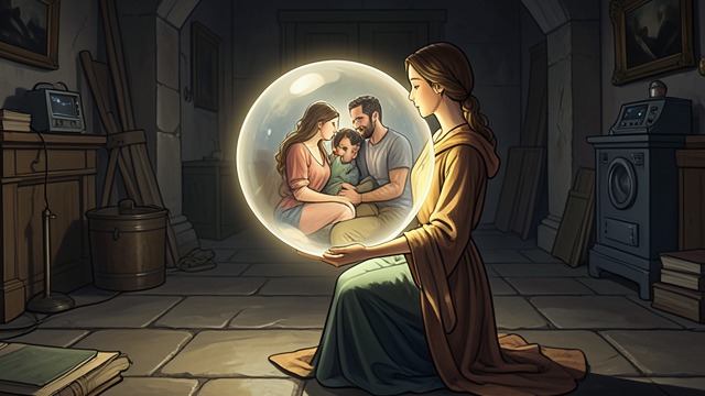 The Crystal-Ball Provocation from "The Portable Door". The Crystal-Ball Provocation Sophie and Shaz Revealed Rosie uses her seer stone to show Paul Carpenter Sophie with Shaz.