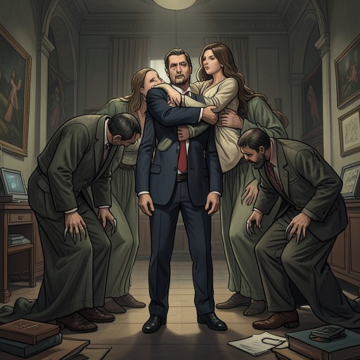The Goblin Attack and Rescue from "The Portable Door". This thread follows the frightening encounter with the goblins, Paul’s improvised defense, and the discovery of the nighttime agreement governing the office.
