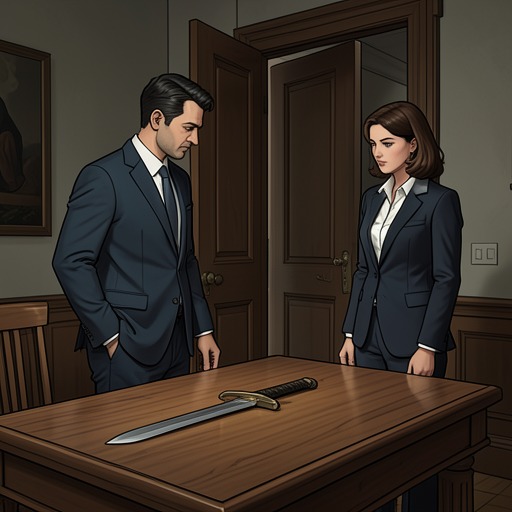 The Discovery of the Swords from "The Portable Door". This thread traces the mysterious swords from their arrival at the clerks’ homes to their unexpected role in opening a path to the past.
