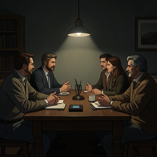The Expatriate Network from "The Sun Also Rises". This flow traces how a loose circle of expatriates forms a temporary community, polices its boundaries, and fragments under pressure.