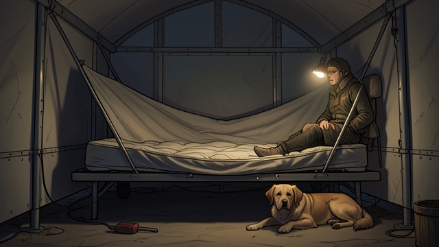 A Shared Tiny Bed from "Nomadland". A Shared Tiny Bed Making room together Linda May reshapes a salvaged mattress to fit the narrow trailer and makes it wide enough for herself and Coco.