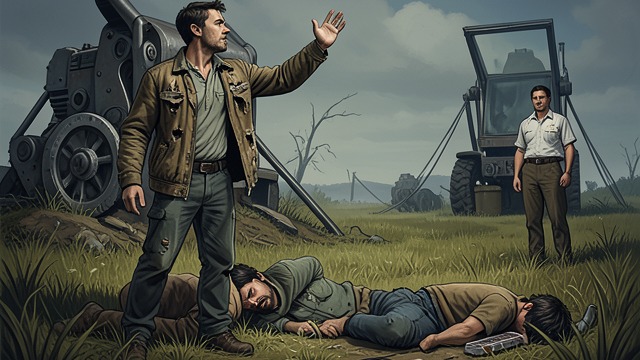 Quitting the Harvest from "Nomadland". Quitting the Harvest A limit reached After a dangerous near-miss with metal inside the machinery and a coworker’s fall, the narrator tells the foreman that the…