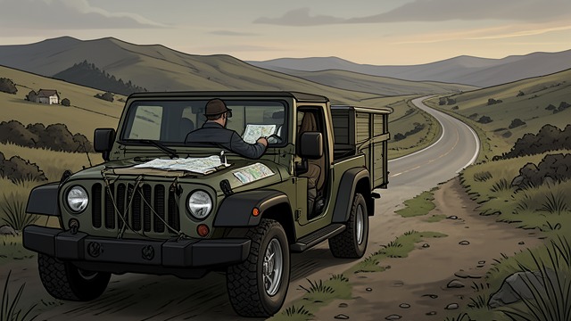 A Home Still in Transit from "Nomadland". A Home Still in Transit Returning to the road Linda May travels west with the Squeeze Inn behind her Jeep.