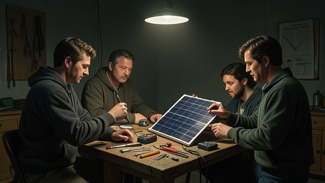 The RTR Workshop from "Nomadland". The RTR Workshop Skills are demonstrated At the Rubber Tramp Rendezvous, travelers teach basic repairs, solar setup, and other useful skills.