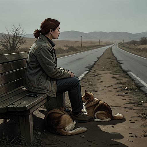 Linda May and Coco from "Nomadland". Coco’s companionship gives Linda May affection and emotional steadiness through isolation and hardship.
