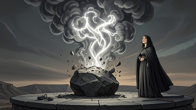 莎兰对真相的求学,《《王者之路》》中的场景。见证转变 神圣力量的实践 莎兰看着雅思娜将一块坠落的巨石变成烟雾,确认那种被禁止的力量确实存在,而且威力非凡。 敬畏与背叛 这一幕加深了莎兰想要占有那件神器的欲望,却也让原定的盗窃在道德上更加艰难。求学与欺骗开始发生冲突。