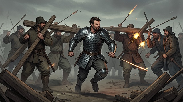 The Shield Decoy from "The Way of Kings". One Man as Target Deliberate Exposure Kaladin wears Parshendi carapace and runs ahead of the bridges, drawing nearly every arrow away from the crews.