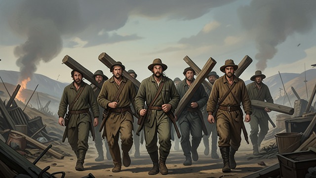 A Disposable Crew from "The Way of Kings". Men Beneath Wood No Protection Bridge Four begins as a nearly empty crew whose members carry bridges without armor or shields toward concentrated enemy fire.