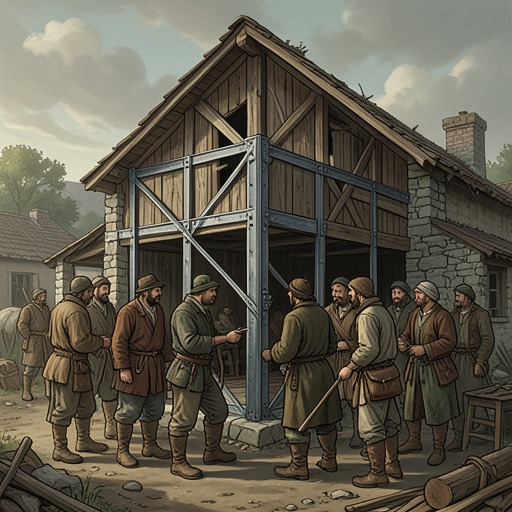 The Bridge Four Revolution from "The Way of Kings". Bridge Four changes from a condemned labor unit into a disciplined community whose solidarity alters the military logic of the Shattered Plains.