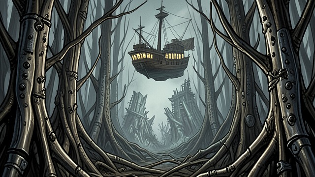 Ruins as Fossils from "The Invincible". Ruins as Fossils Material Remains The Metal Forest preserves the shapes of machines whose functions are no longer recoverable.