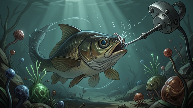 Magnetic Fish from "The Invincible". Magnetic Fish Unfamiliar Organ The dissected fish possesses an organ sensitive to subtle magnetic-field changes.