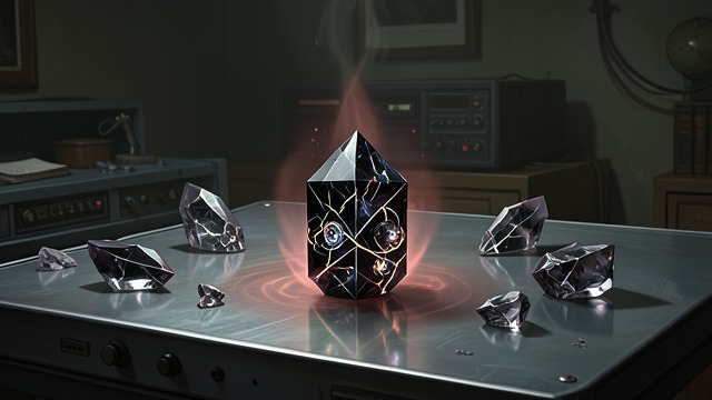 Individual Crystals from "The Invincible". Individual Crystals Small Units The captured black crystals are tiny Y-shaped mechanisms with internal structures that generate heat, magnetic fields, and…